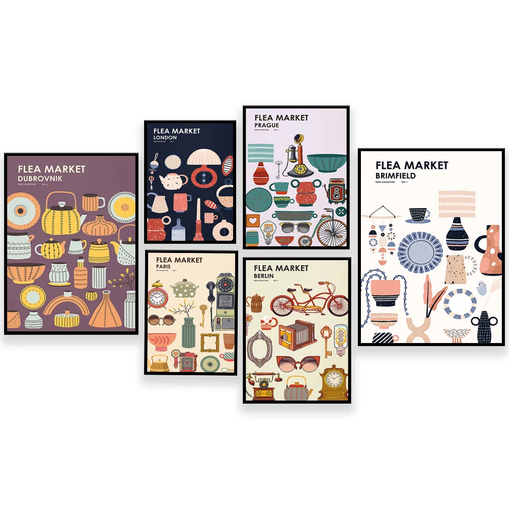 Vintage Collectible Market - Flea Market Print Collection – London,