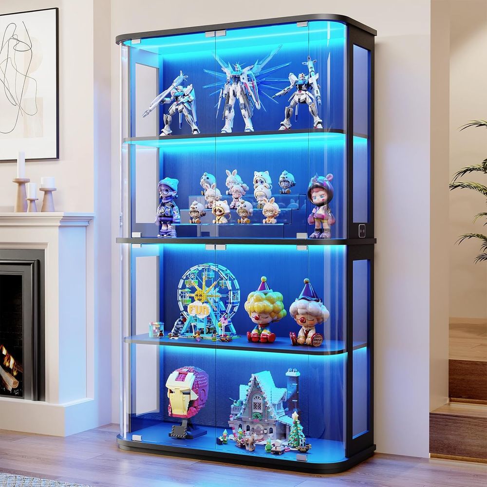 Große abgerundete Vitrine mit  – Collectible & Vintage Dolls For Wedding Bewertung und Preis