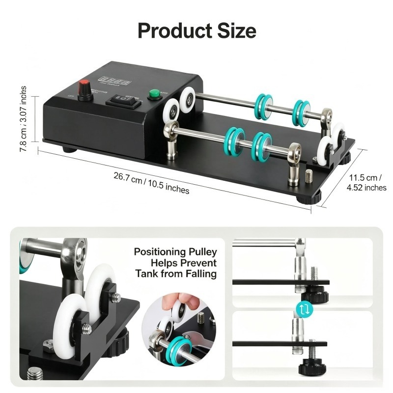 Elektrische Rollwaschhalterung – Photo Develop Tank Bewertung und Preis