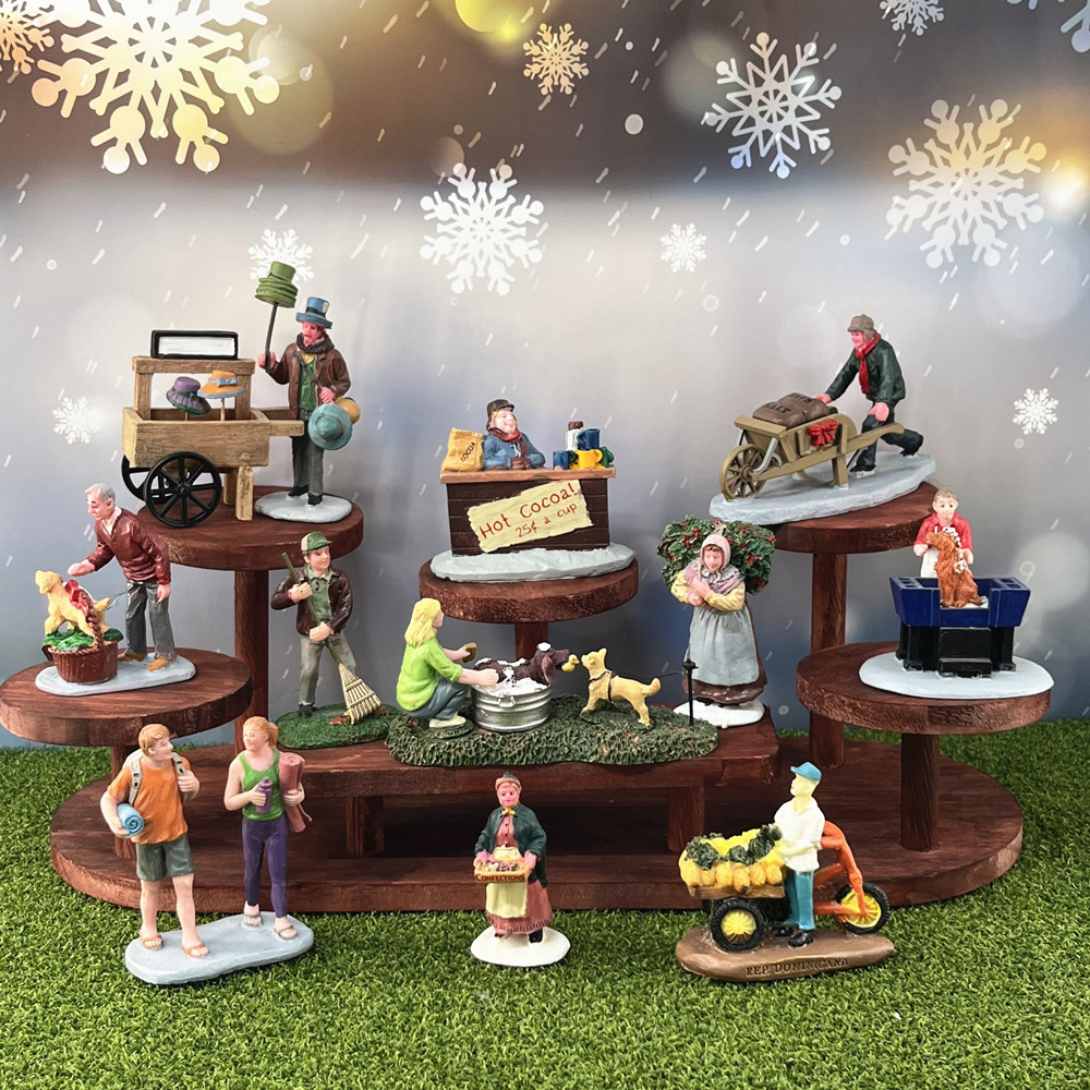 Vintage Weihnachtsdorf-Figuren – Vintage Collectible Market Bewertung und Preis