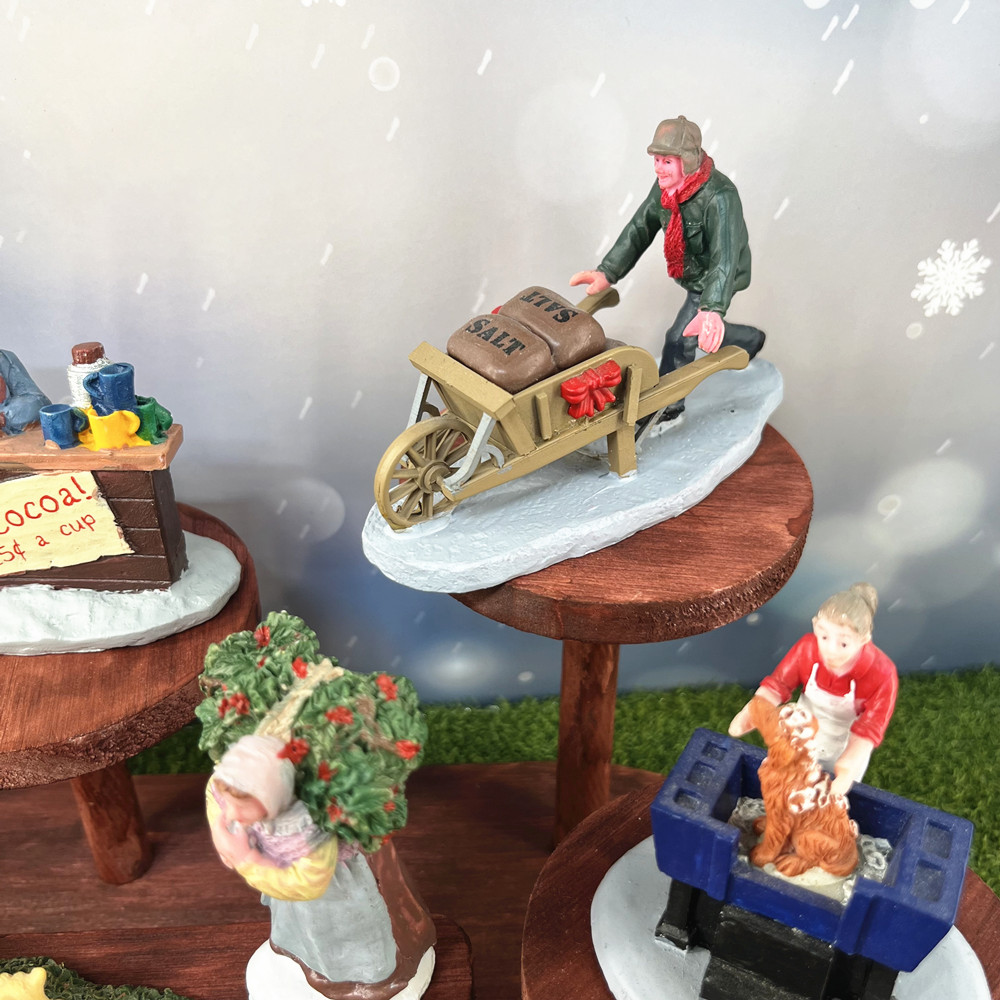 Vintage Weihnachtsdorf-Figuren – Vintage Collectible Market Bewertung und Preis