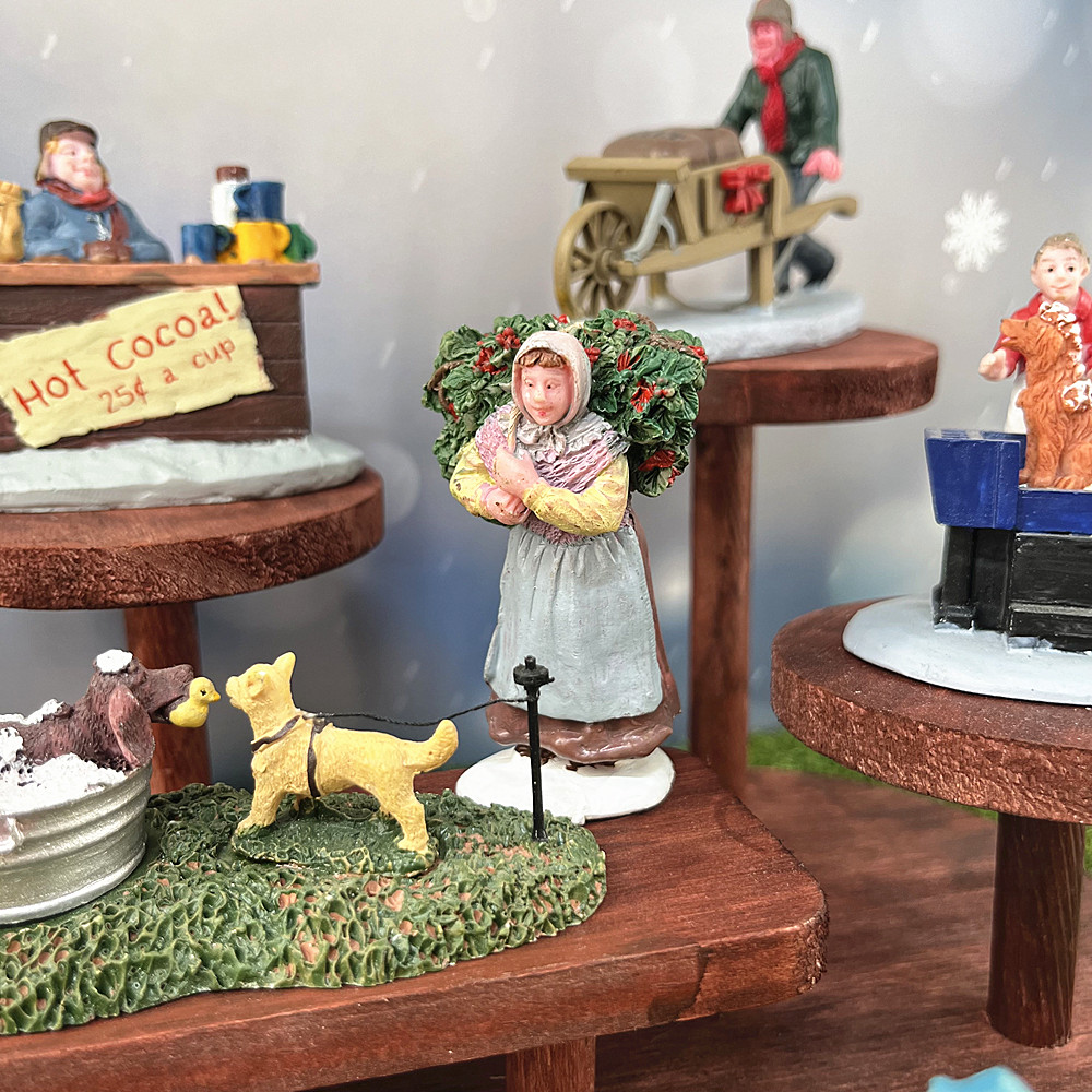Vintage Weihnachtsdorf-Figuren – Vintage Collectible Market Bewertung und Preis